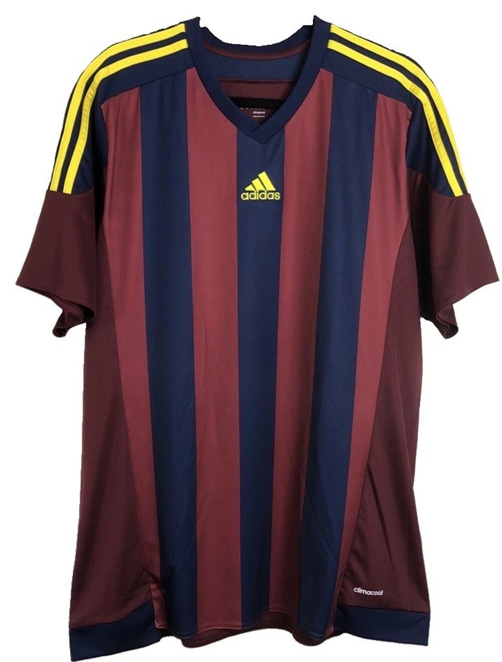 FC Barcelona Adidas Climacool Soccer Jersey Men’s Sz 2XL Red Maroon Navy Futbol